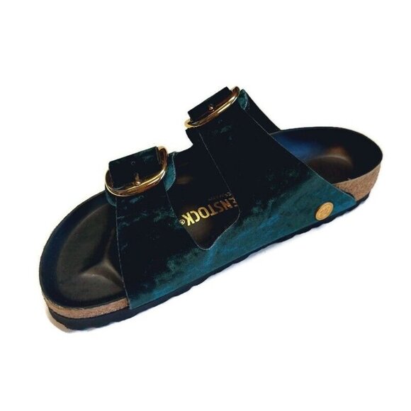 Birkenstock Arizona Big Buckle Rivet Logo Womens Size 5 Sandals Green EU 36 - Picture 4 of 10